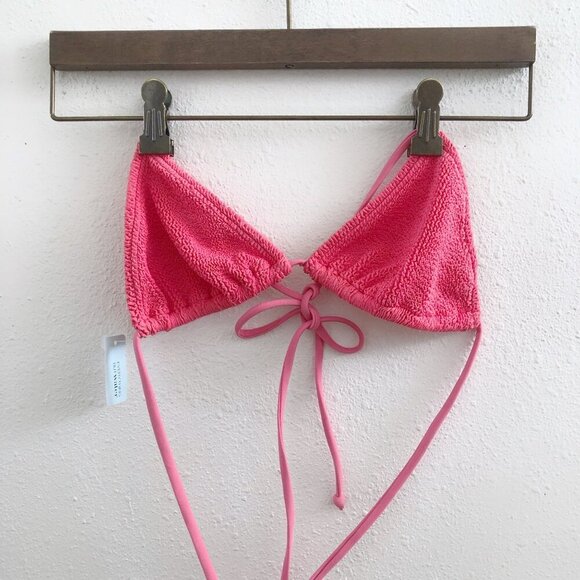 NWT LOVE & BIKINIS Jamaica Triangle Strings One Size Bikini SET O/S - Picture 2 of 11